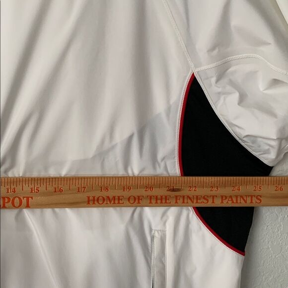 FootJoy DryJoy Tour Collection White 1/2 Zip Golf Windbreaker Jacket Size L - Picture 5 of 11